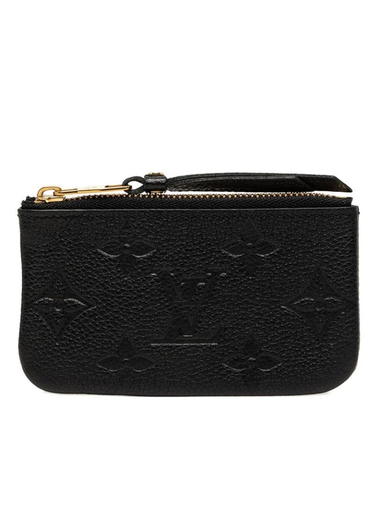 Louis Vuitton Monogram Empreinte Pochette Cles Coin Purse M Noir Black Leather